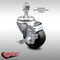 Service Caster 3 Inch SS Soft Rubber Wheel Swivel 12mm Threaded Stem Caster with Brake SCC SCC-SSTS20S314-SRS-TLB-M1215 - alternate 1